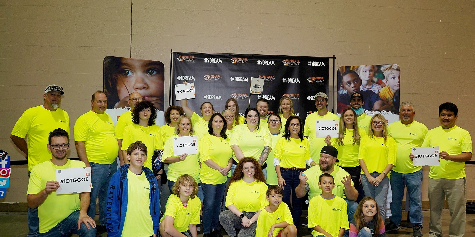 More than 35 MAE employees and their families gathered for the 2023 Annual Thanksgiving Food Packing Event. United in their efforts, they packed nutritious meals for children in need within the community, all while enjoying a spirited and friendly competition.