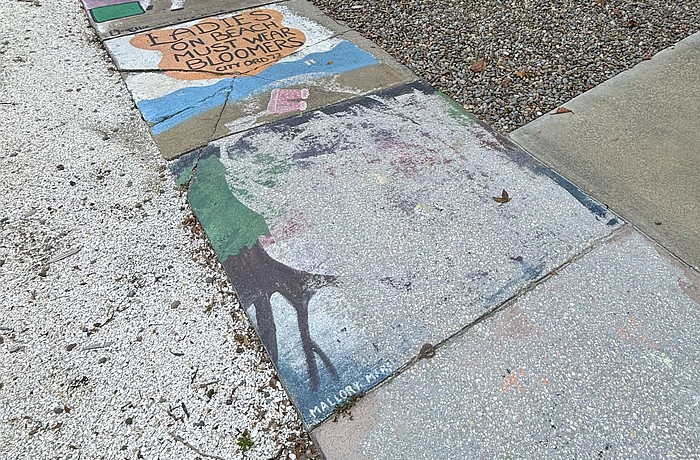 Removal of Avenue of Art sidewalk paintings has begun