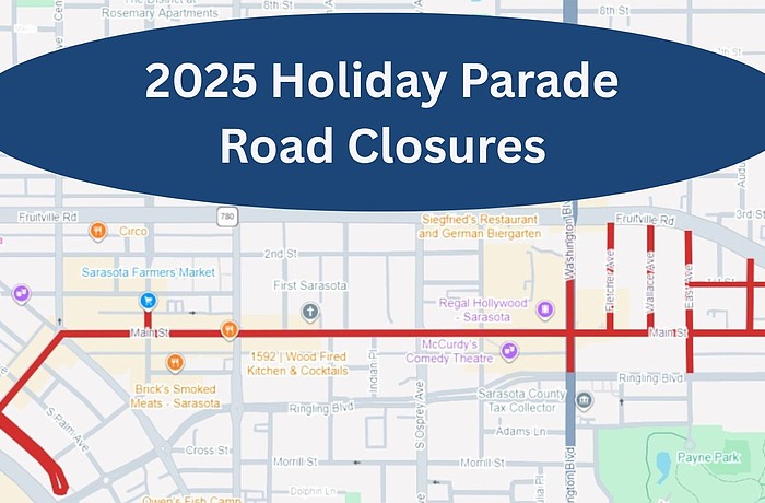 You'd better watch out: Tow-away zones set for Sarasota holiday parade