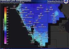 Below-freezing weather expected in inland Manatee, Sarasota