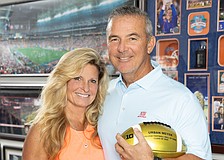 Hall of fame coach Urban Meyer gets back to work in his new community