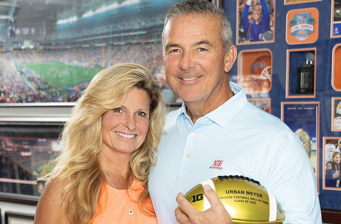 Hall of fame coach Urban Meyer gets back to work in his new community