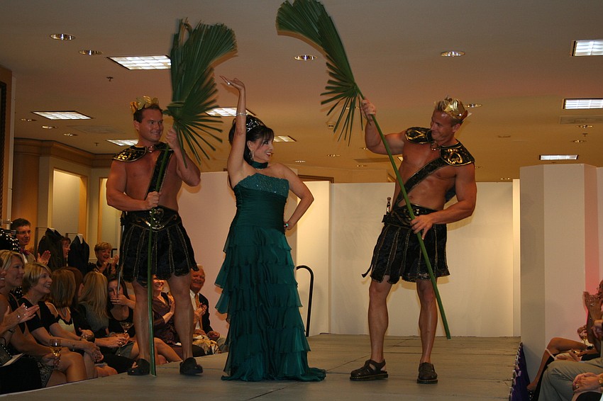 Wendy Mann Resnick and her gladiators modeled for 'Gathering of the Goddesses'