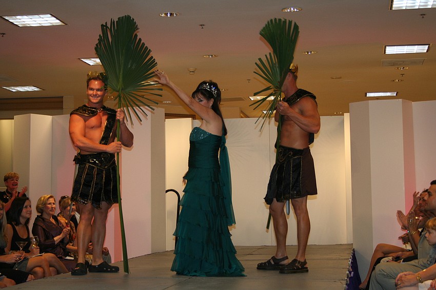 Wendy Mann Resnick and her gladiators modeled for 'Gathering of the Goddesses'