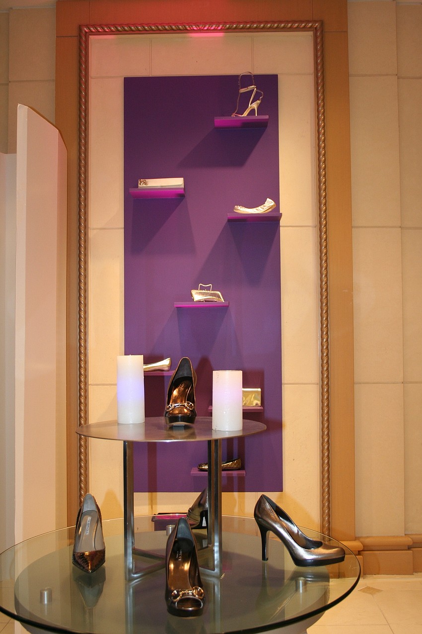 Black Tie Bash painted Saks Fifth Avenue purple