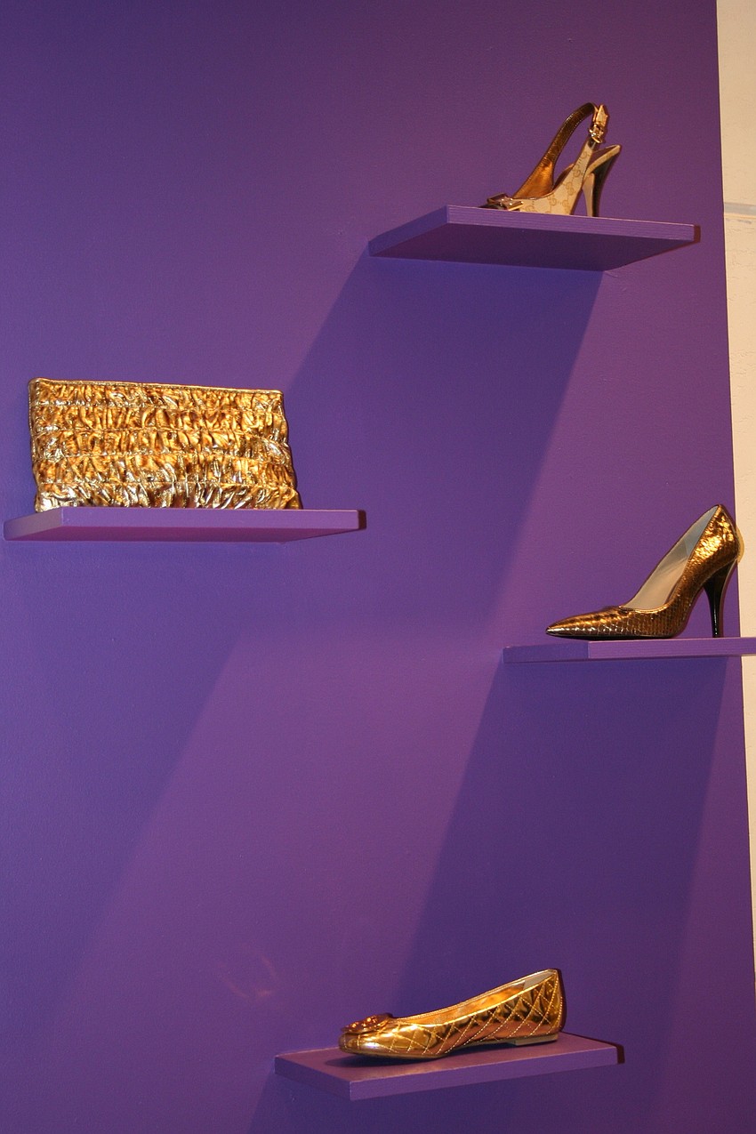 Black Tie Bash painted Saks Fifth Avenue purple