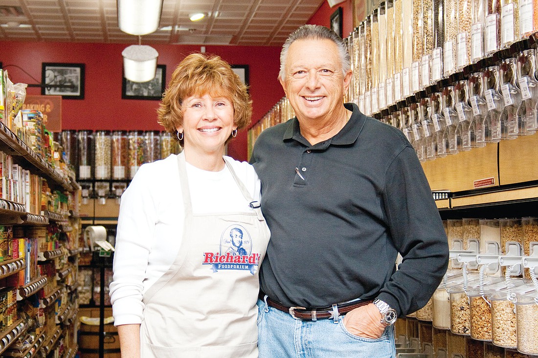 Kathy and Ken Nicholsm, owners of Richards Foodporium, are officially open for business. The grand opening is set for Jan. 22 and 23. PHOTOS BY BRIAN MCMILLAN