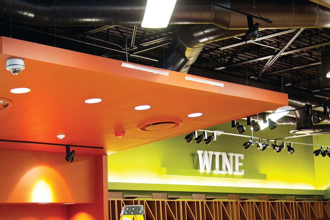 About 50% of the fl oor space at the new store is reserved for wine. PHOTOS BY BRIAN MCMILLAN