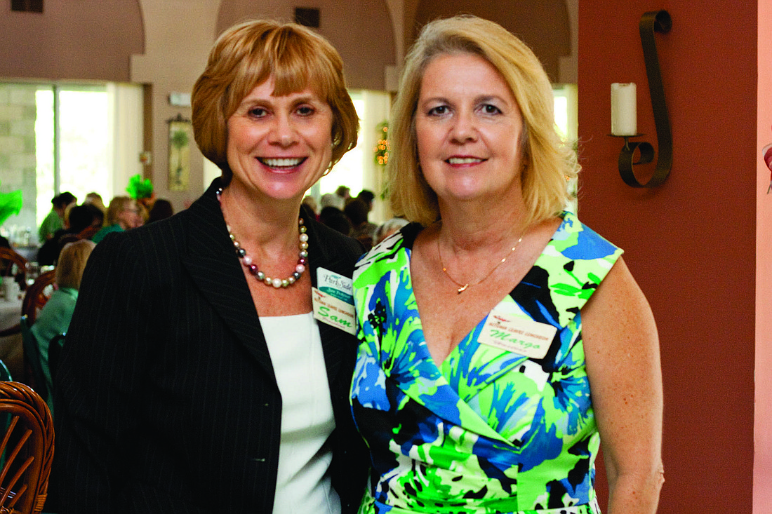 Sam Perkovich, president of the Palm Coast Arts Foundation, and committee member Margo York. PHOTOS BY SHANNA FORTIER