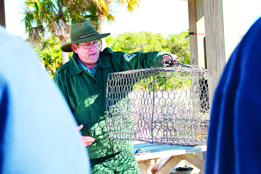 Crabbing for beginners at Gamble Rogers park