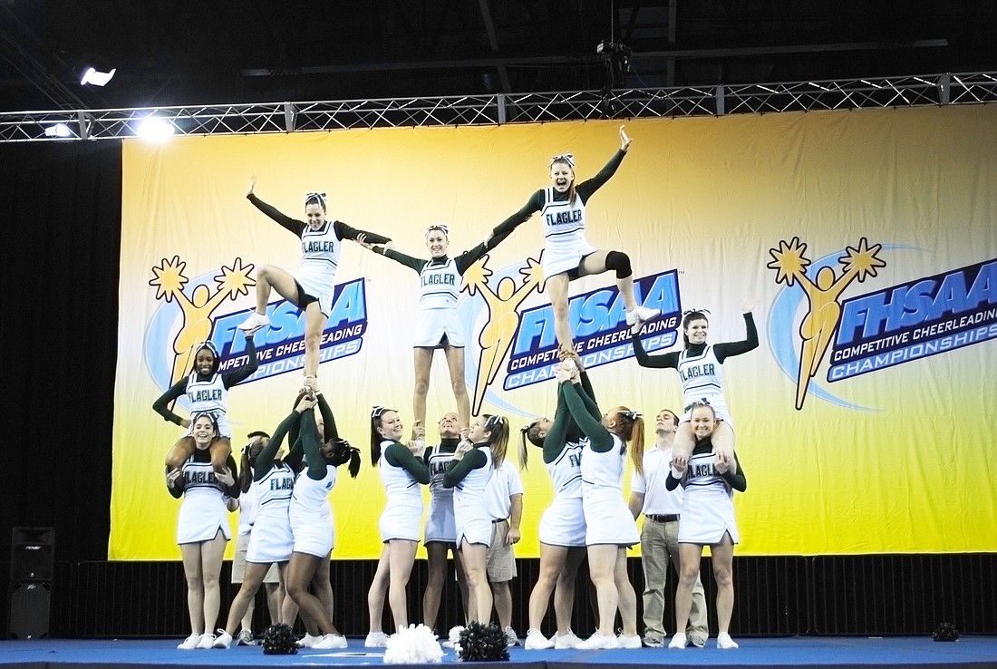 FPC cheerleading took third in the small non-tumbling division. COURTESY PHOTO