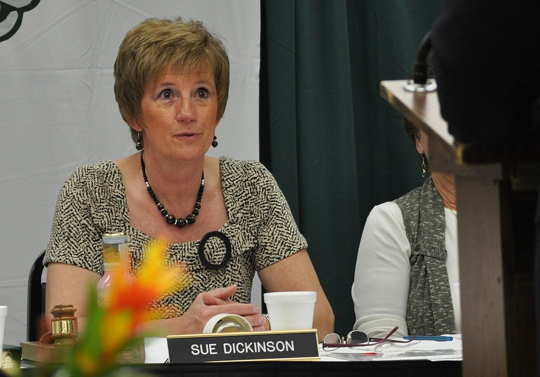 Sue Dickinson is the chairwoman of the Flagler County School Board. PHOTO BY SHANNA FORTIER