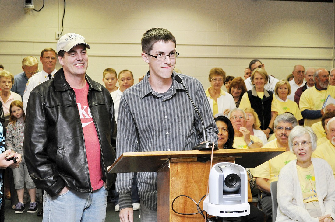 Chris Cooper was recognized by the city of Palm Coast March 1, for his Ã¢â‚¬Å“service to humanity. PHOTO BY BRIAN MCMILLAN