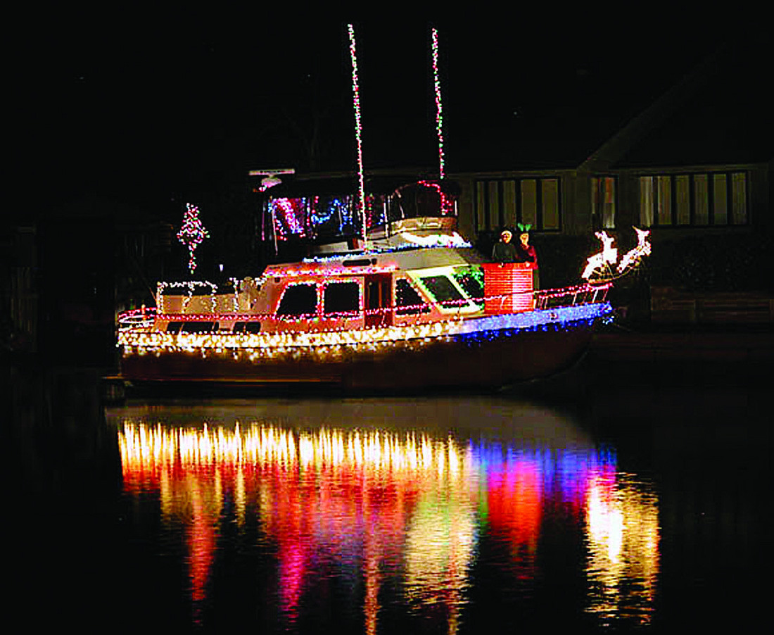 The Palm Coast Holiday Boat Parade will be led by Mayor Jon Netts this year. COURTESY PHOTOS