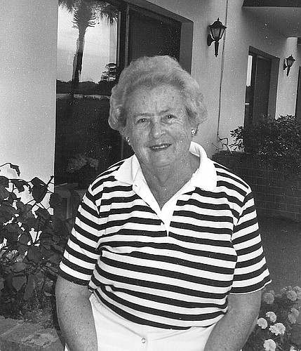 Dorothy Jordan, a well-known golfer around Flagler County, died March 17, two months after her 98th birthday. COURTESY PHOTO