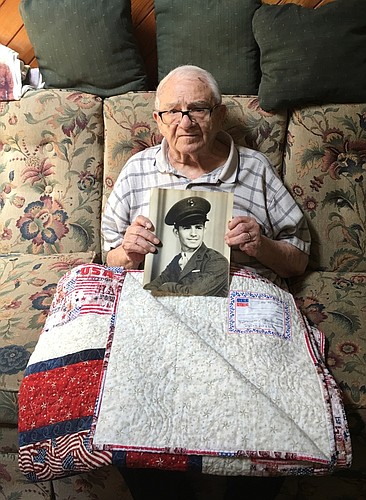 Samuel Mula, a 94-year-old WWII, Purple Heart Veteran, who served in the US Marines, 1943-1946. Photo courtesy of Terry