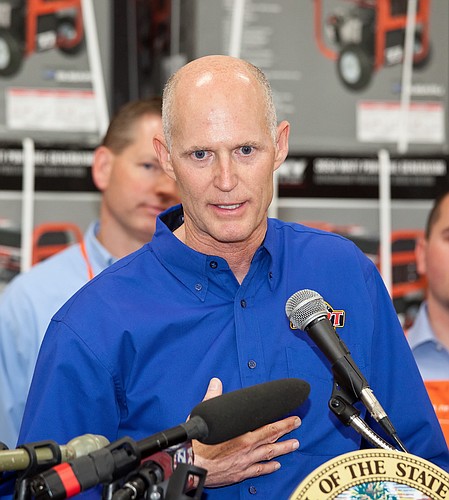 Florida Governor Rick Scott activated the Florida Disaster Fund to assist those affected by Hurricane Irma. Photo courtesy of Wikipedia Commons