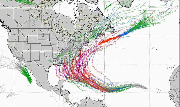 Hurricane Irma is currently moving through Florida. Photo courtesy of Daily Express.