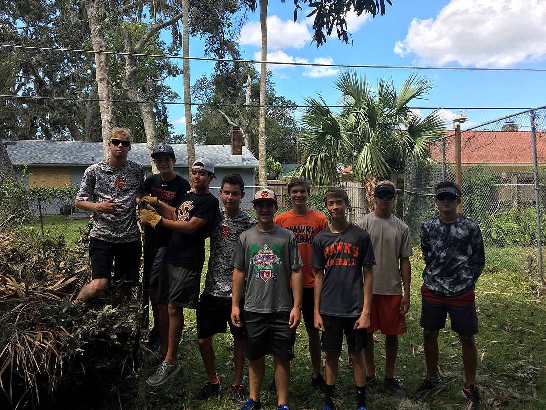 Hunter Fornari, Brandon Marsh, Tyler Pelehach, Cameron Roa, Preston Wetherell, Zach Pardo, Lucas Mahlstedt, Christian Mahlstedt, Parker Fraine, Rhett Foster, Zach Veen. Photo courtesy of Lee McFarland