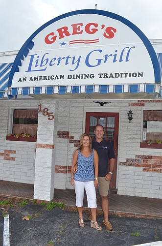 The Ormond Beach location of Flapjack Johnny's will be in the former Liberty Grill. Shown are building owners Deanna and Albert Cission who will lease the building to the franchise. Photo by Wayne Grant