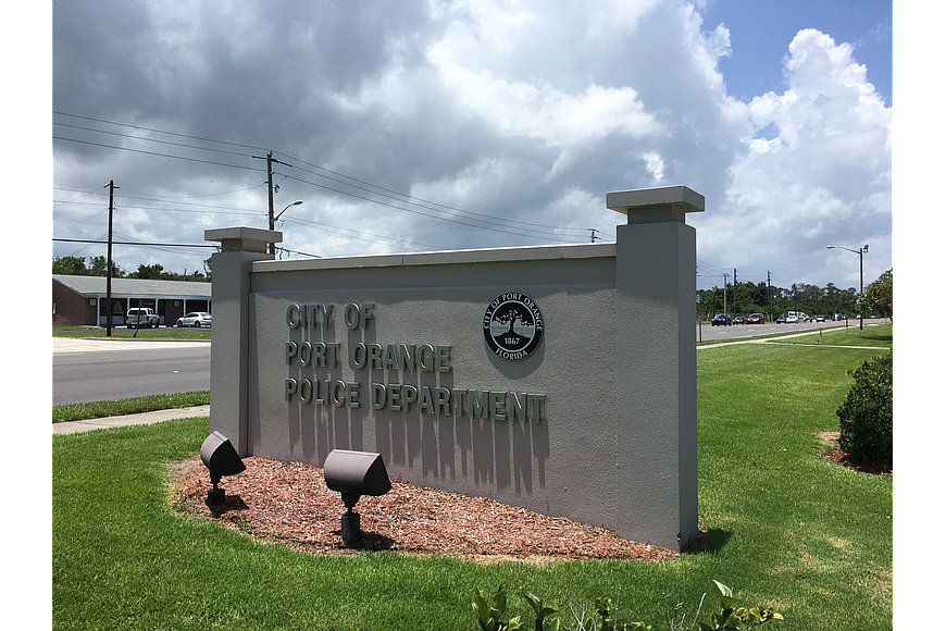 A Port Orange police officer was taken to Halifax Hospital with non-life threatening injuries after being involved in a car accident. Photo by Nichole Osinski