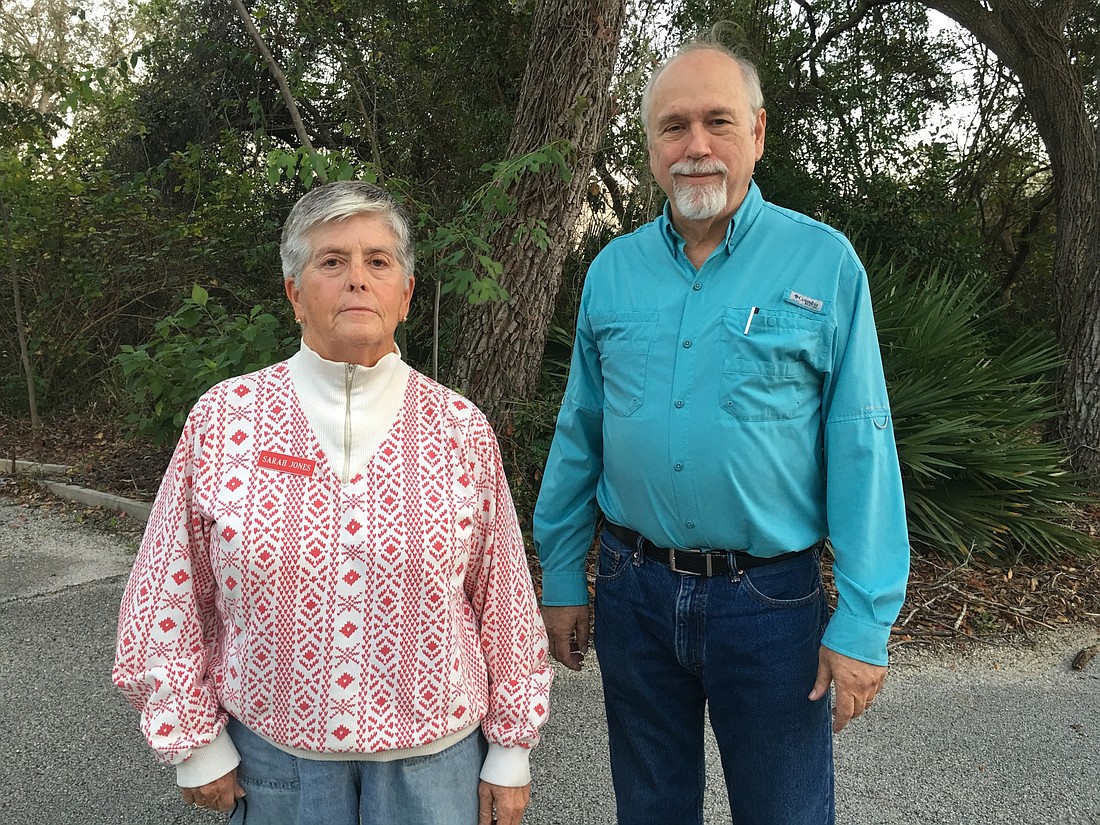 Sarah Jones, Southeast Volusia Democratic Club secretary, and Gary Wilkins,Â Southeast Volusia Democratic Club second vice president. Photo by Nichole Osinski