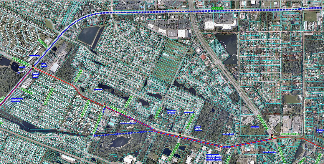 A potential path through Port Orange for the St. Johns River to Sea Loop Trail. Photo courtesy of FDOT