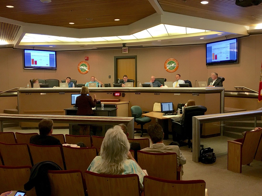 City Council members discussed ways to create a positive fund balance forecast. Photo by Nichole Osinski