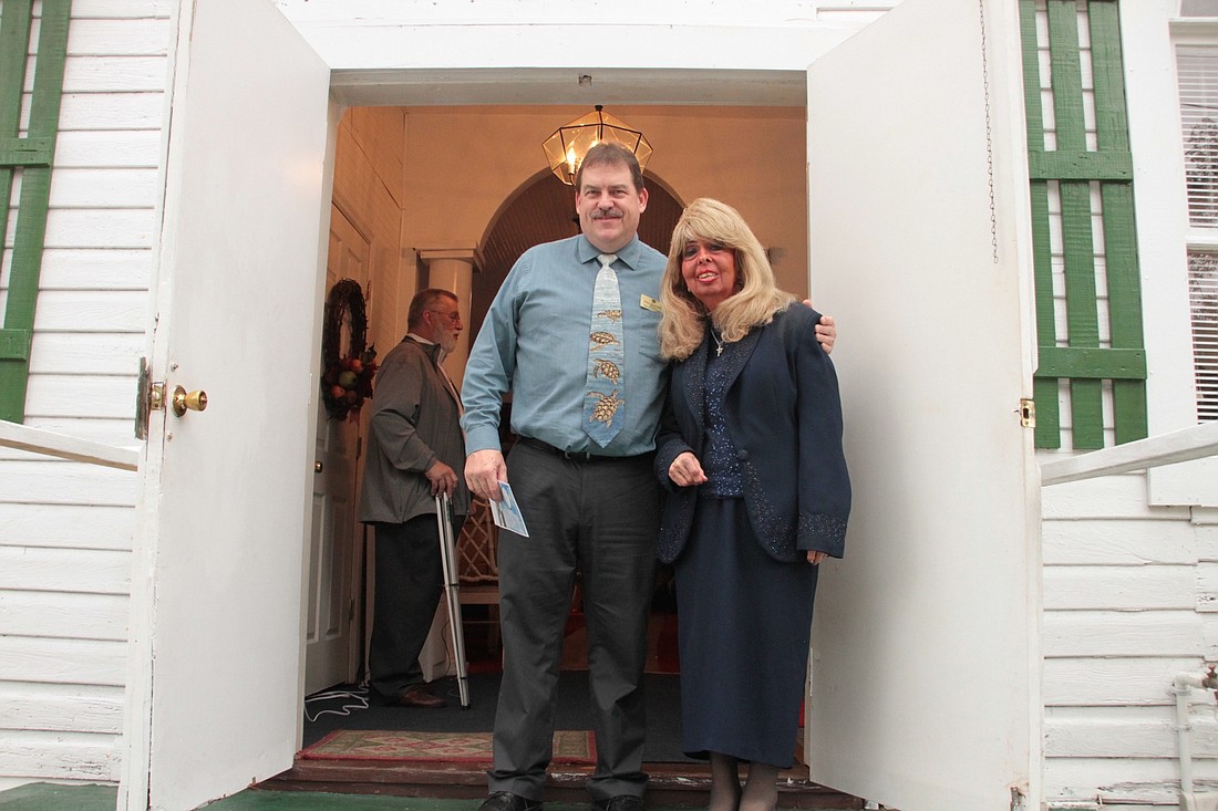 Mayor Don Burnette and Pastor Trudy Crusco. Photo by Nichole Osinsk