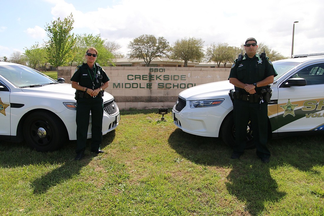 Senior Deputy Jackie Mullins and Deputy Justin Lococo. Photo by Nichole Osinski