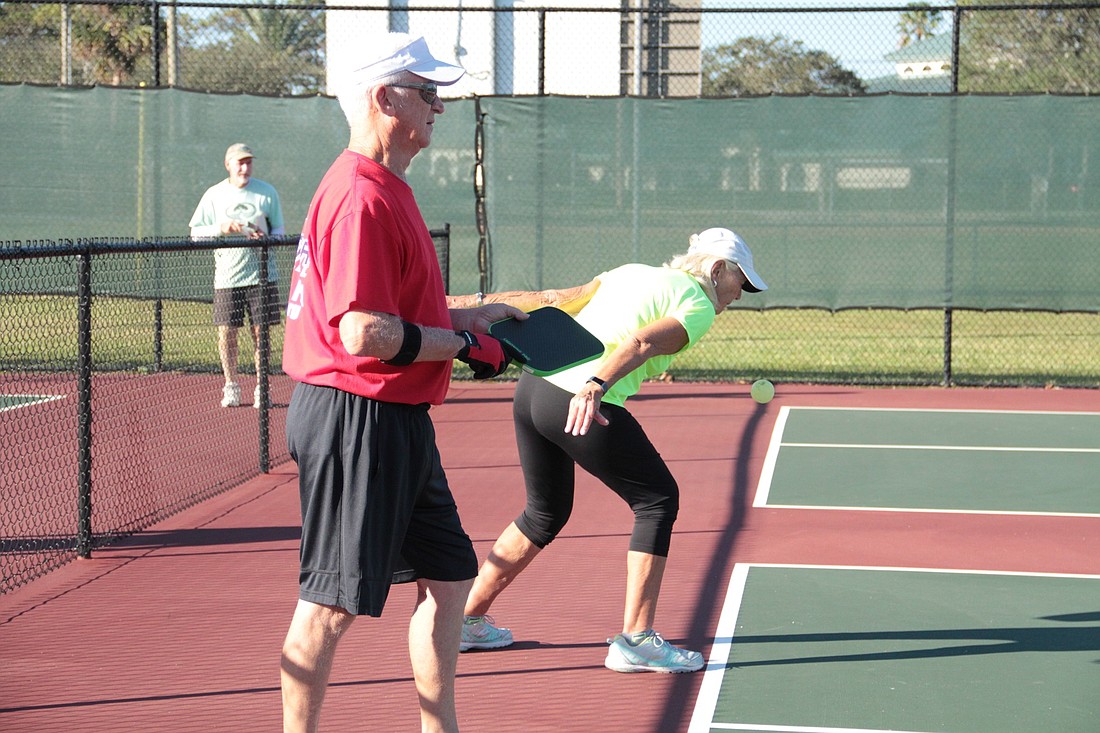 Residents play pickle ball in Port Orange. Photo by Nichole Osinski