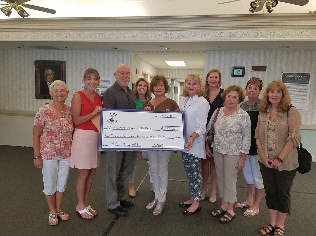 Karen Knox, Teresa Smith, Robert Kelly, Lori McMullin, Lucille Cerreto, Sharyl Rubin, Chelsea Abend, Bonnie Sagan, Sandie Doucette and Arlene North. Photo courtesy of Teresa Smith