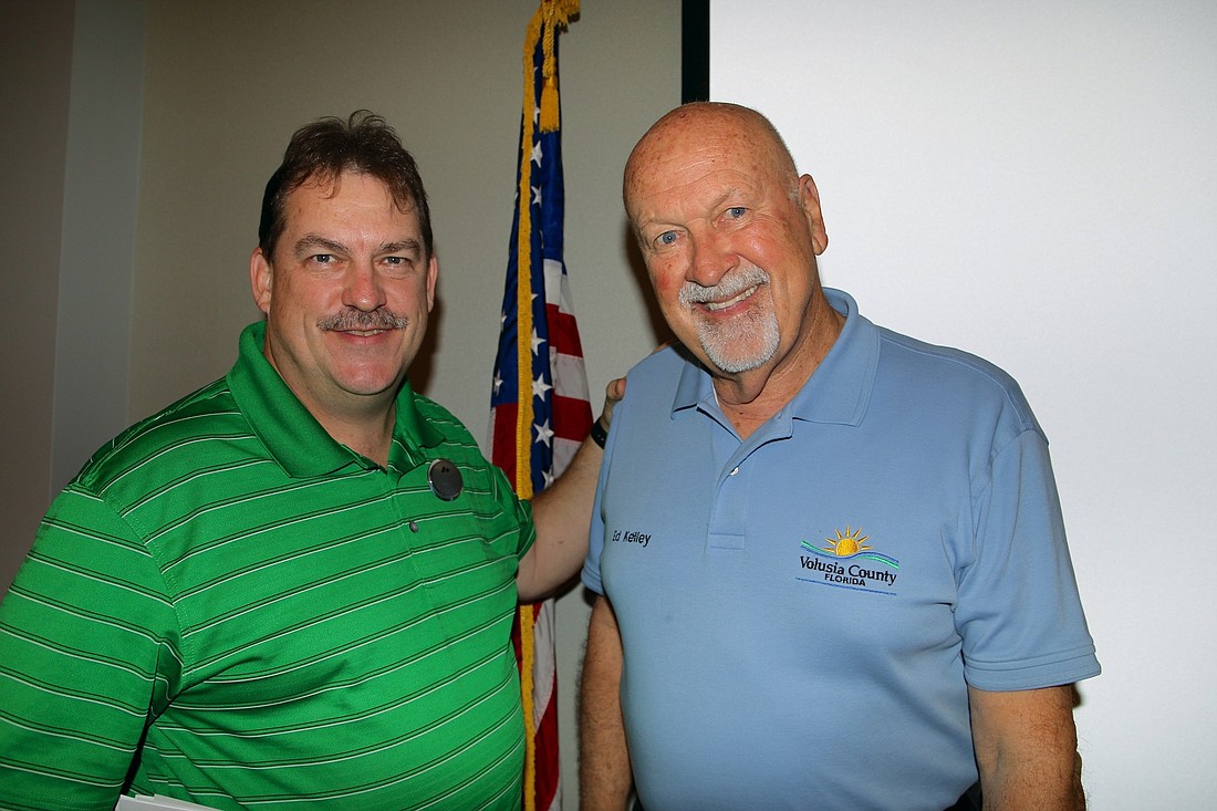 Port Orange Mayor Don Burnette and Volusia CountyÂ Chairman Ed Kelley. Photo by Nichole Osinski