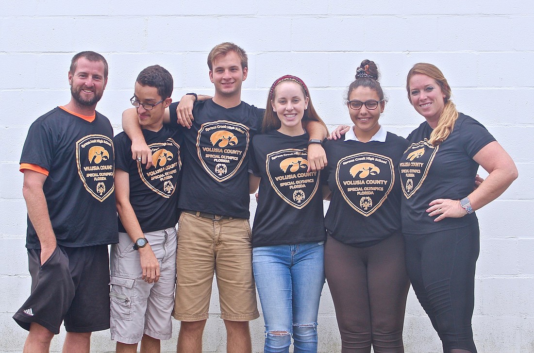 Cameron McClelland, Caleb Keirstead, Curtis Fisher, Hannah Harrison, Marina Shaker and Bethany McClelland. Photo by Ray Boone