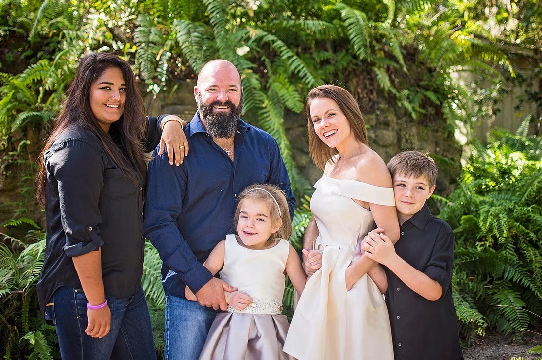 From left: Alexis, JJ, Zoe, Kim and Zane Adams. Courtesy photo