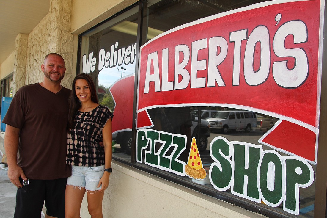 Alberto and Angelina Strickhouser are opening Alberto's Pizza Shop in Port Orange. Photo by Lurvin Fernandez