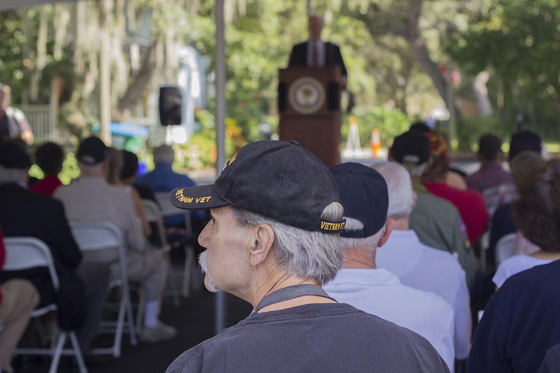 Ray Abels, Vietnam War veteran, was one of the many local heroes present at the museum's ceremony (Photos by Emily Blackwood).