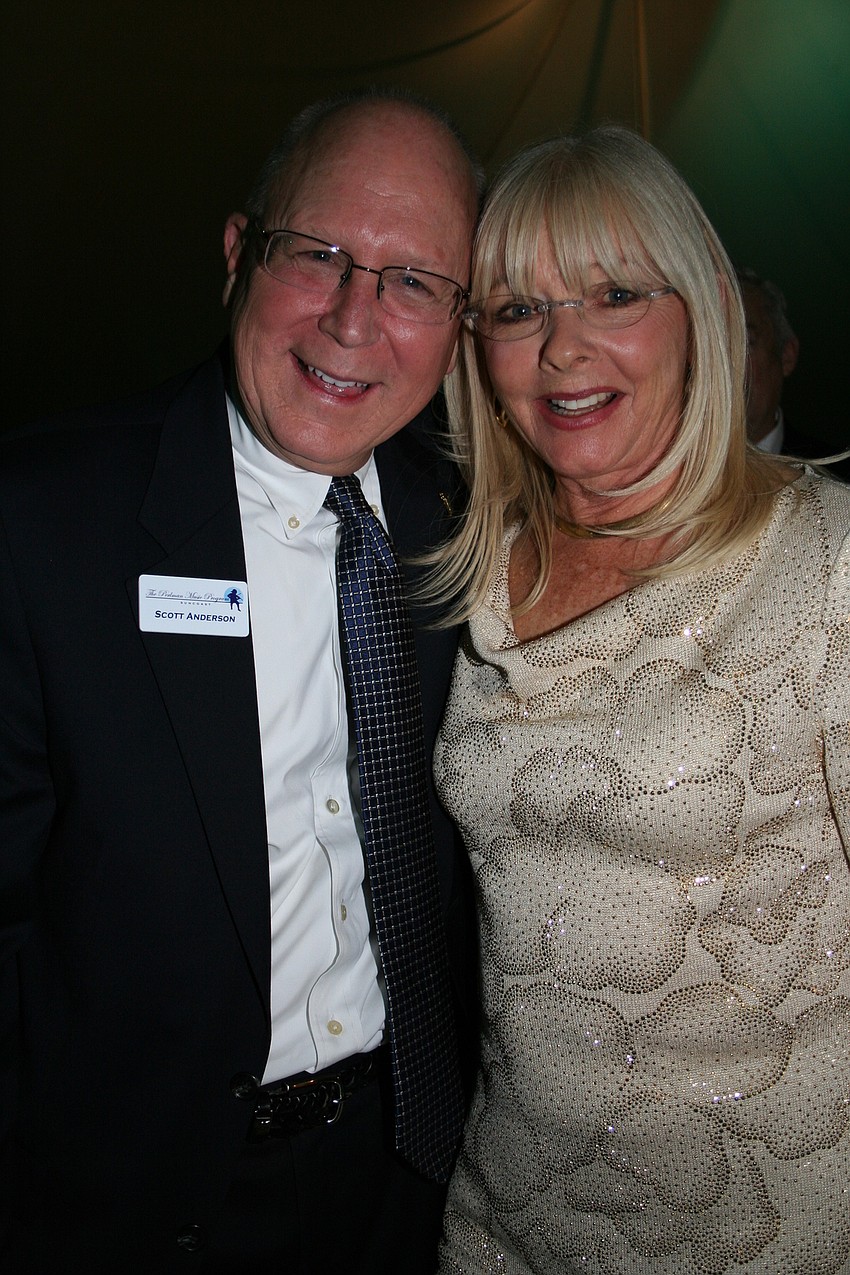 Scott Anderson and co-chair Liz Barzell
