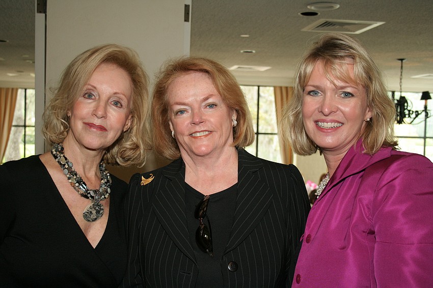 Co-chair Susan Gilmore Clarke, 55th Anniversary Chair Judy Graham and Co-chair Veronica Brady