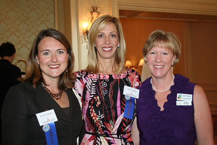 Stacey Corley, Co-Chairwoman Leslie Jones and Angie Stringer