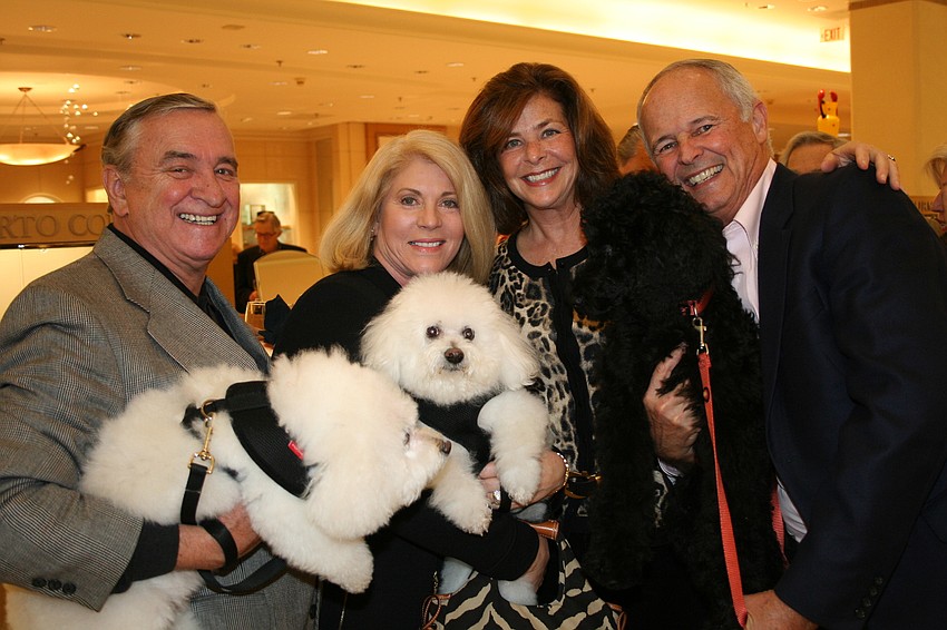 Max, Cary, Koni and Gulliver Findlay with Linda Roe, Riley and Dick Dickinson