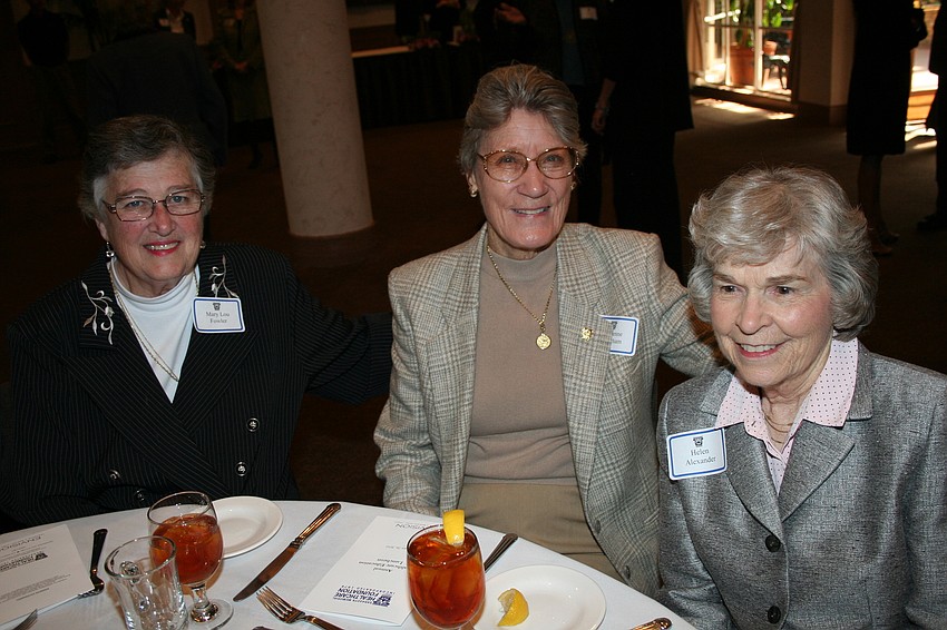 Mary Lou Fowler, Adrienne Matcham and Helen Alexander