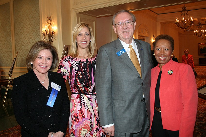 Co-Chairs Judy Green, Leslie Jones and Sophia LaRusso with Stewart Stearns