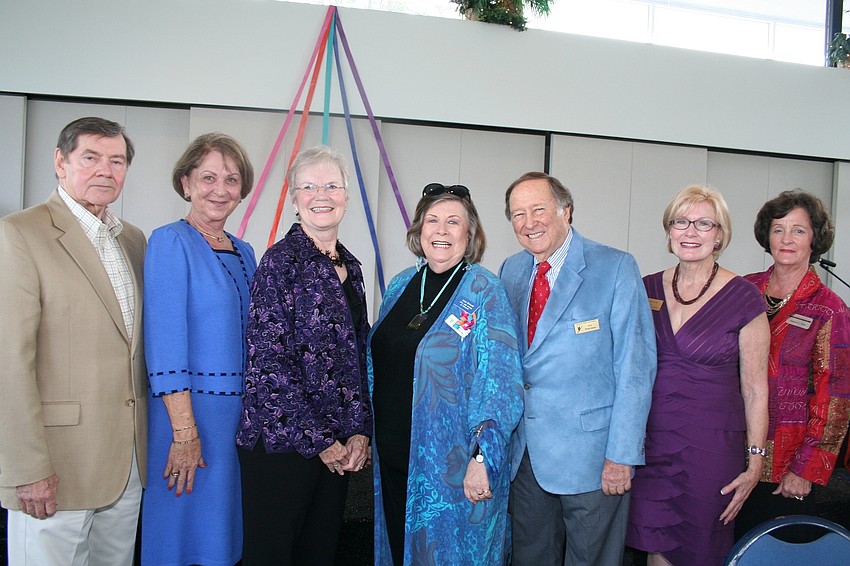 Honorees Richard Cheski, Janice Landauer, Becky Miller, Anne Howard, Ira Peterman, Janet Huelster and Barbara Maier