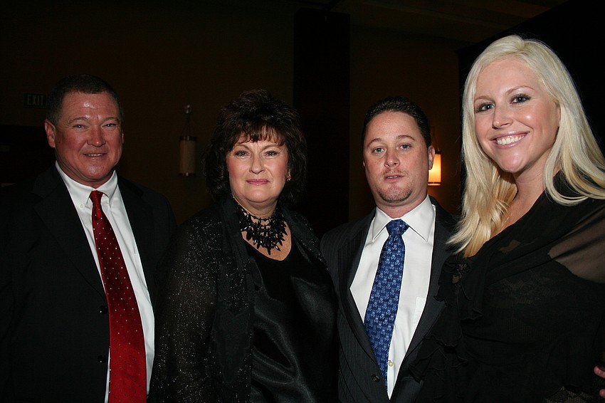 Mark Hudson, Marjorie Broughton, Trevor and Nikki Taylor