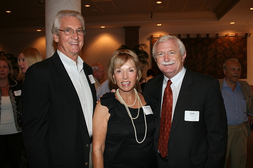 Larry and Carole Lieving with Jim Shirley