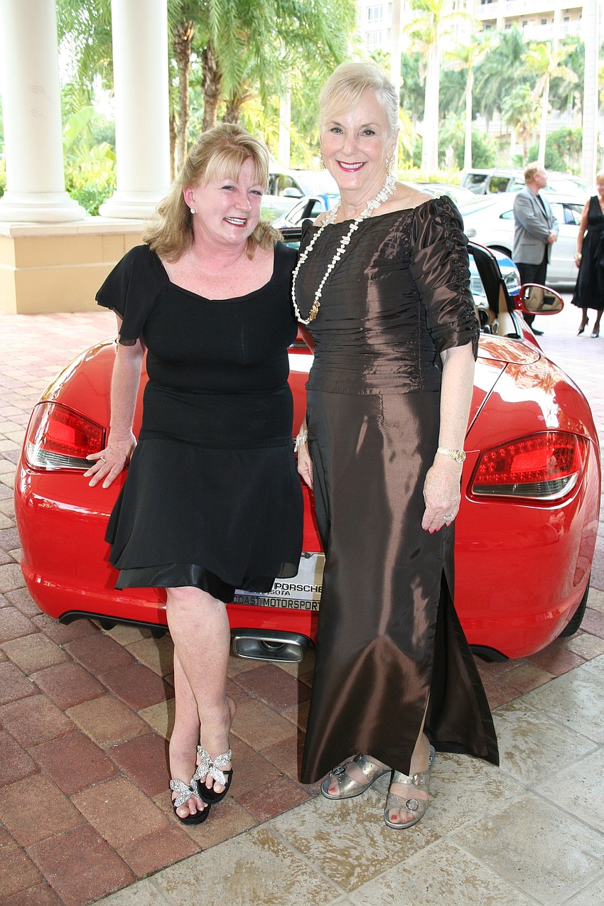 Sandy Loevner and Myrna Band at Caring for Children Charities' Florida Winefest and Auction in April.