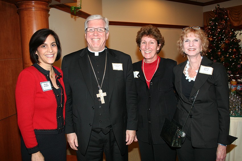 Helen Nugent, Bishop Frank Dewane, Susan Kosko and Adela Rose