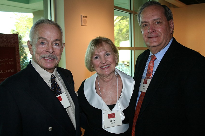 Roy Palmer with Celine and Alan Kilburg