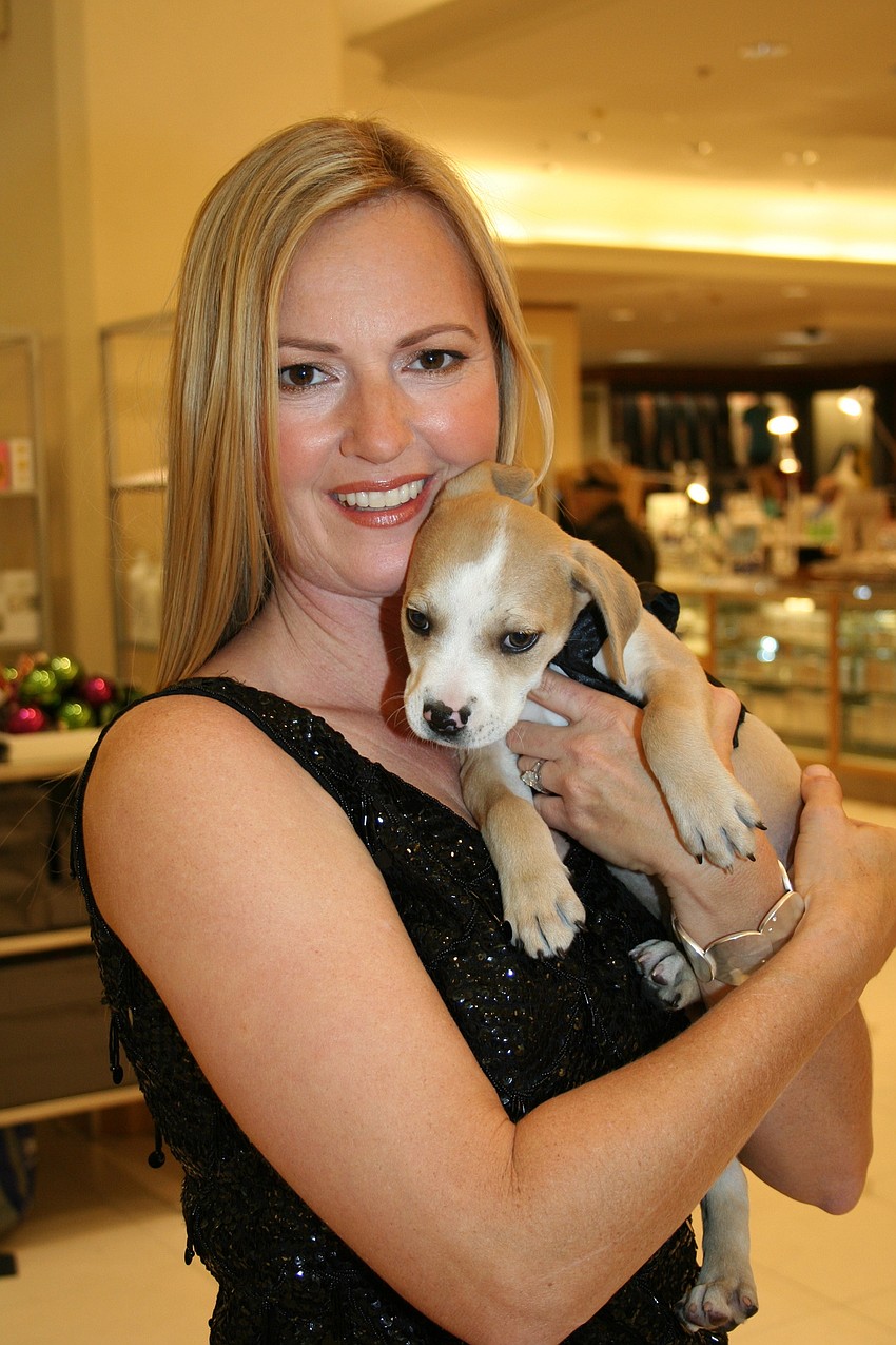Chairwoman Caroline Resnick and Peanut